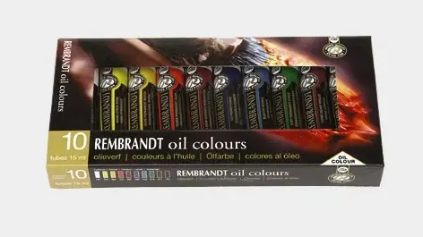Super Prix Set de 10 tubes de peinture à l‘huile extra-fine Rembrandt