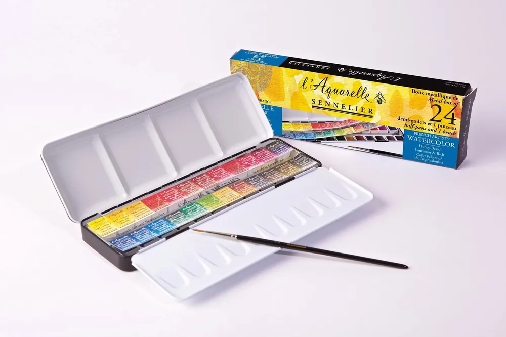 Quantité Limitée Peinture aquarelle au miel - 24 1/2g + 1 pinceau