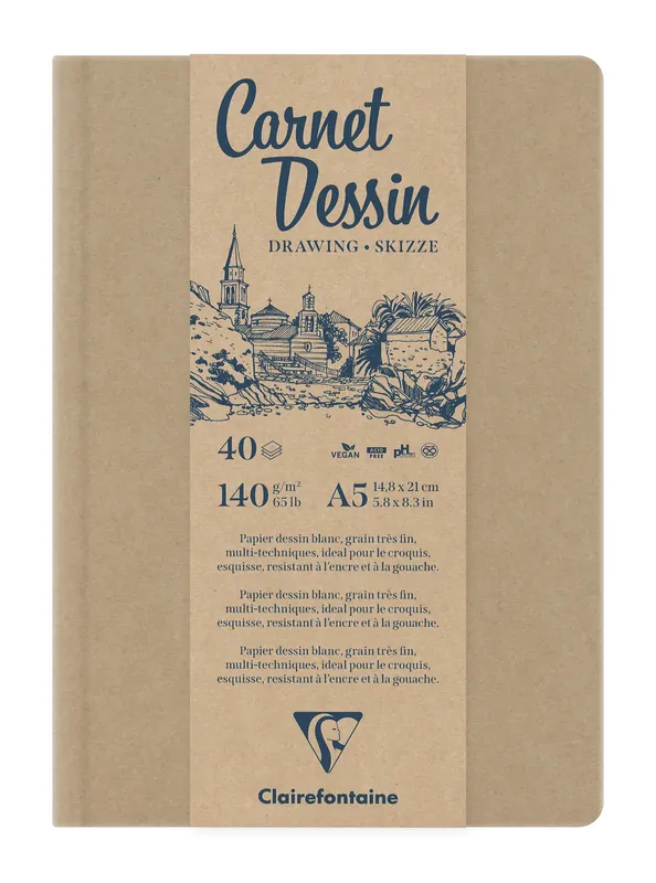 Réduction Carnet dessin 140g/m² 40 feuilles