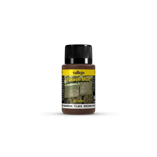 Peinture effets temps 40 ml projections boue marron Marque
