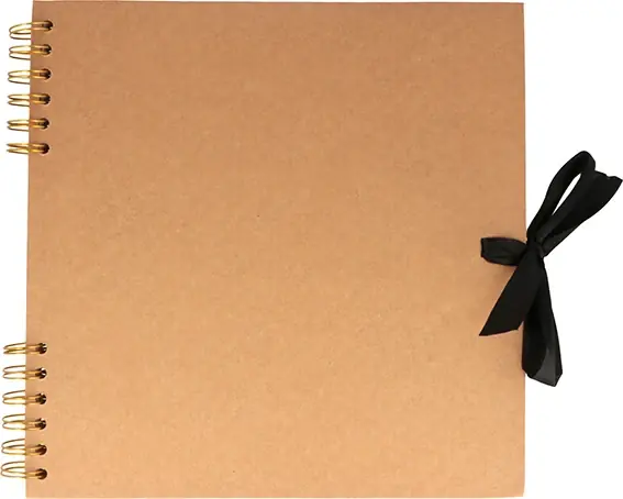 Commander Maintenant Album Kraft spiralé recyclé-25x25 cm-40 feuilles-140gr