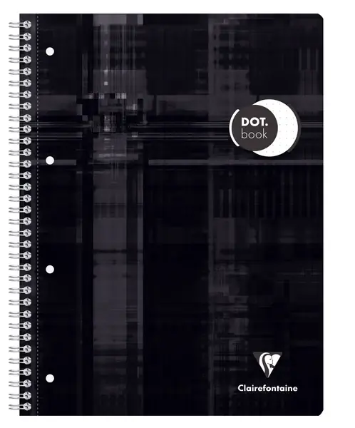 Super Prix Cahier Dot book reliure intégrale A4+ 160 pages détachables-perforées 4 trous-petits carreaux