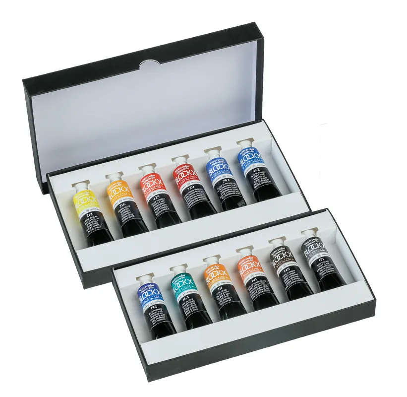 Peinture Aquarelle Extra-fine Blockx - Set 12 x 15ml couleurs assorties Petit Prix