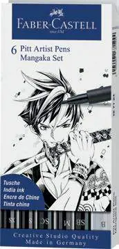 Pochette de 6 Feutres Pitt Artist Pen MANGAKA Offre Du Jour
