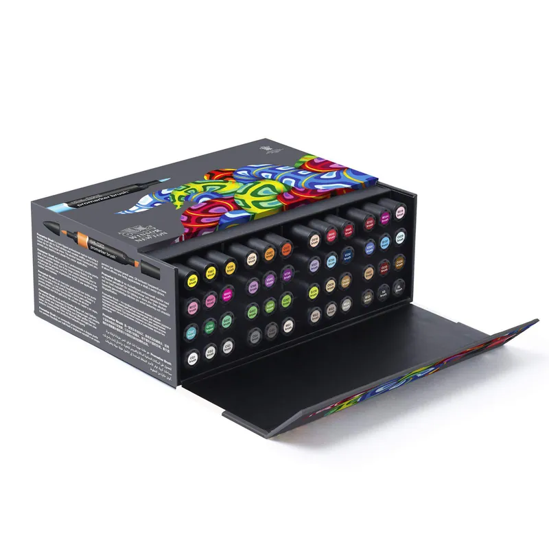 Coffret Set essentiel de 48 Promarker brush en couleurs assorties Expédition Rapide
