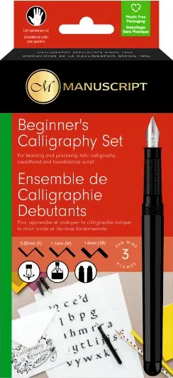 Set Calligraphie Stylo-plume 3 becs & cartouches d‘encre Petit Prix