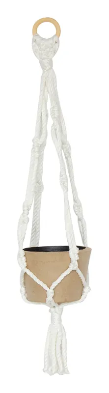 Vente Directe Grande suspension avec cache-pot 12,5 x 12,5 x 57 cm en Papier Maché