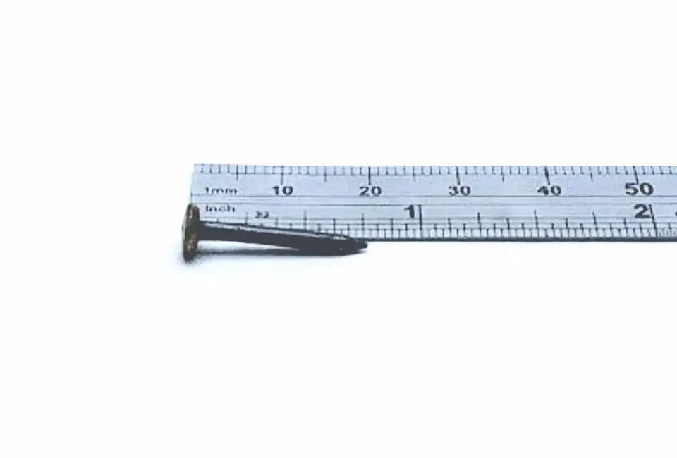 Marque Blister de 20 clous trempés à tête laitonnée - 20 x 2mm