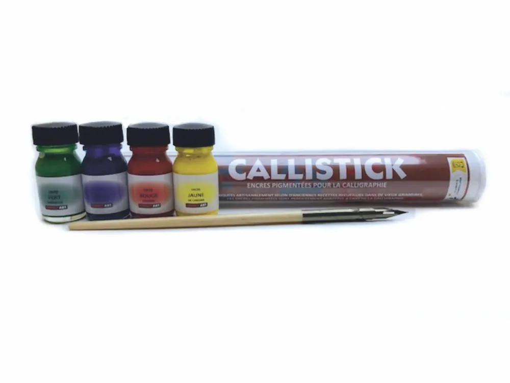 Tube encres calligraphie x4 - Couleurs primaires Dernier Modèle