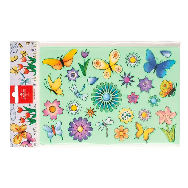 Grille à dessiner - 315 x 200 mm - papillons Promotion Saisonnière