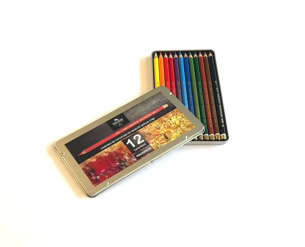 Expédié Aujourd'hui Crayon de couleur Polycolor - Boîte de 12 assortis