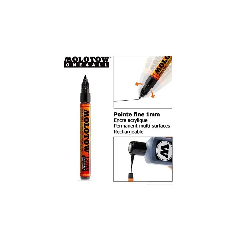 Produit De Marque Marqueur One4all – 1mm – 127HS-EF – Molotow