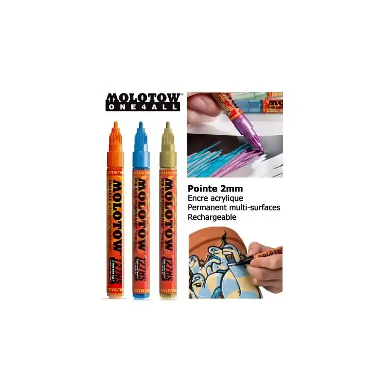 Marqueur One4all – 2mm – 127HS – Molotow Commander Maintenant