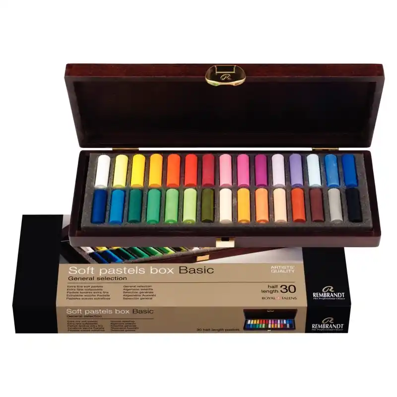 Livraison Express Coffret pastels Rembrandt - 30 demi-pastels
