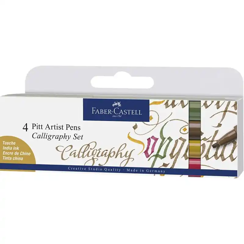 Set Pitt Artist Pen Calligraphie - Faber Castell Pas Cher