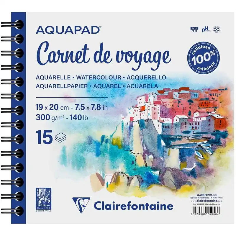 Carnet aquarelle Aquapad - Clairefontaine Prix Réduit
