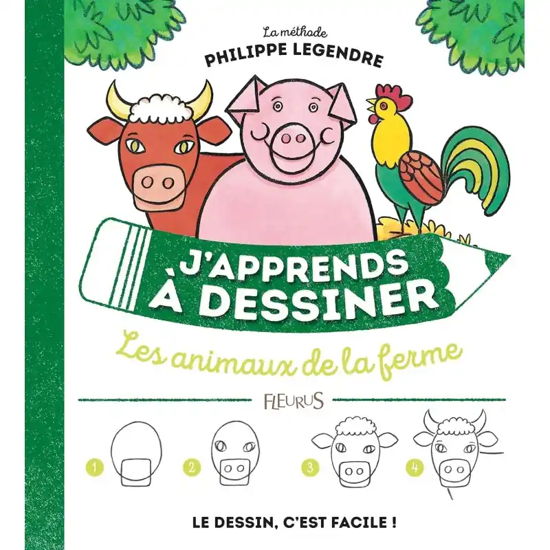 « J‘apprends à dessiner » Les animaux de la ferme – Livre Bon Marché