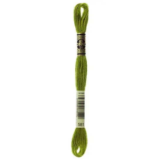 Soldes Fil à broder – vert criquet – 581