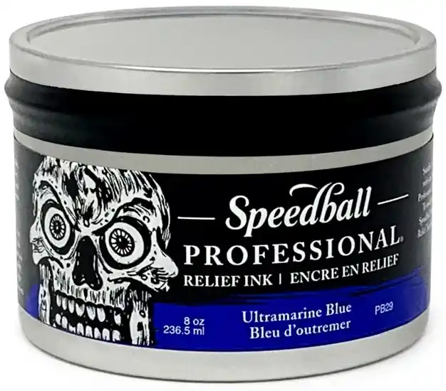 Encre linogravure - relief - bleu outremer - 8oz Offre Exclusive