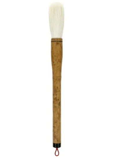 Nouvelle Collection Pinceau en bambou à poils de chèvre blancs - 10 centimeter