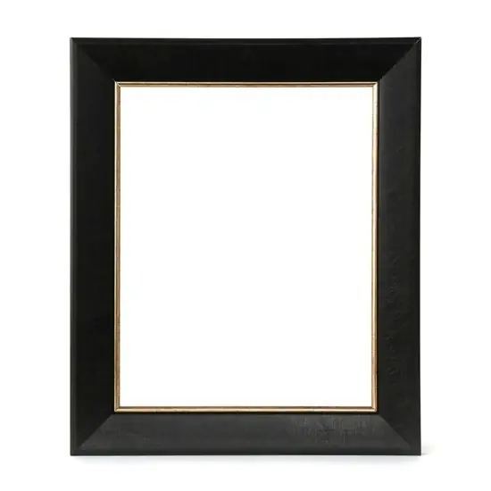 Satisfait Ou Remboursé Cadre écoresponsable recyclo™ - noir et doré, 2 po - 24 x 24 pouces