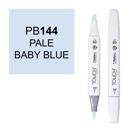 Pas Cher Marqueur Touch pointe pinceau bleu bébé pâle
