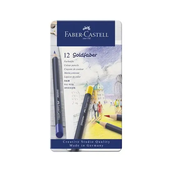 Bon Plan Ens. 12 crayons de couleur goldfaber
