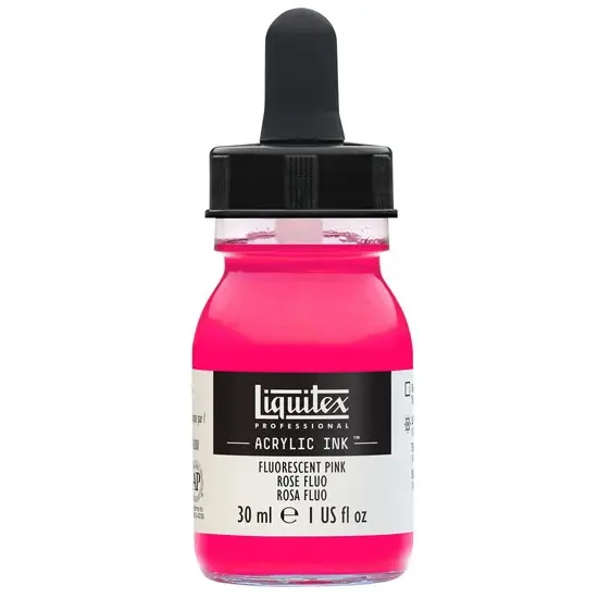 Réduction Encre acrylique rose fluo - 30ml