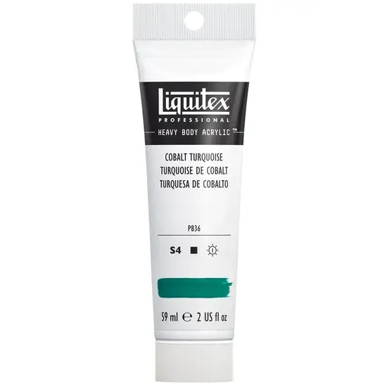 Acrylique hv - 2oz - turquoise de cobalt - s4 Quantité Limitée