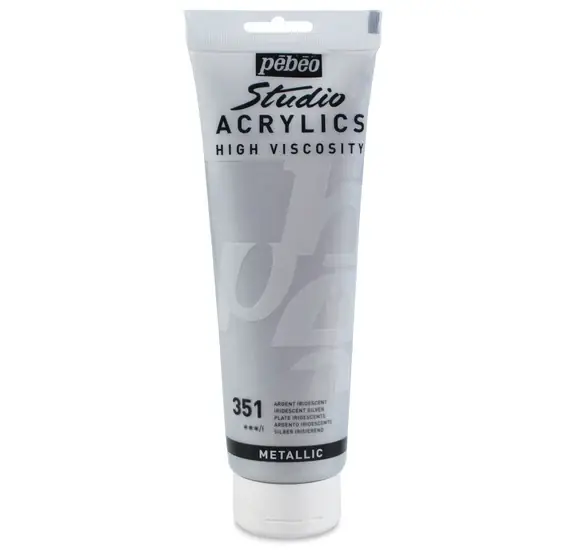 Acrylique hv - studio - 250ml - argent iridescent Prix Choc