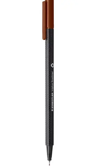 Marq. feut. TRIPLUS FINELINER brun Satisfait Ou Remboursé