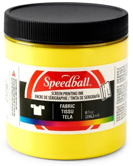 Encre sérigraphie - textile - jaune - 8oz Soldes