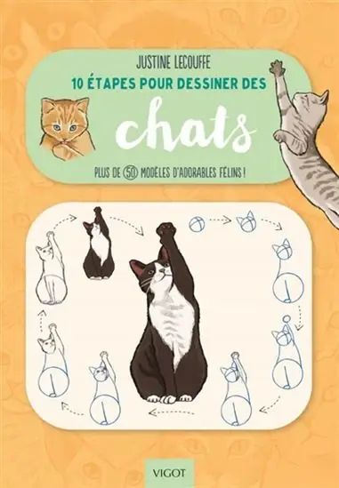 10 étapes pour dessiner des chats Plus de 50 modèles d‘adorables félins! Commande En Gros