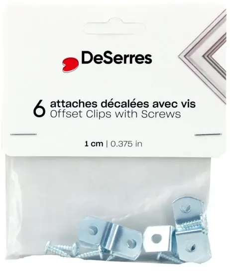 Ens. 6 attaches offset et vis 3/8po Must-Have