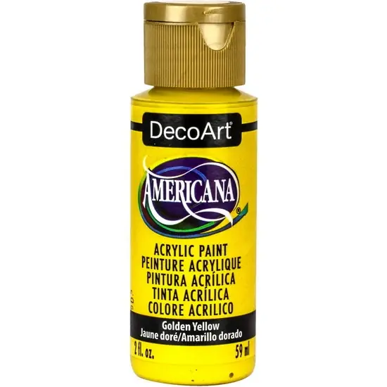 Acrylique americana jaune or - 60ml Vente Directe
