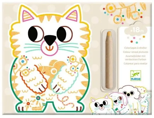 Coloriage à révéler Animaux familiers Seulement Aujourd'hui