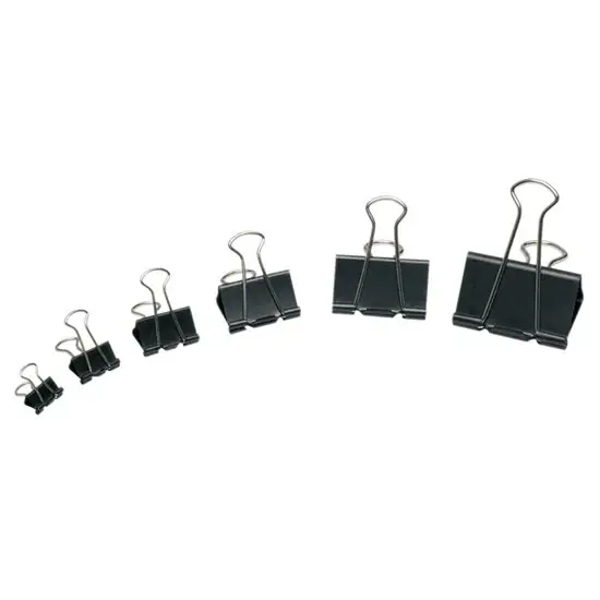 Remise Pqt. 12 pince-notes - noir, 2 po