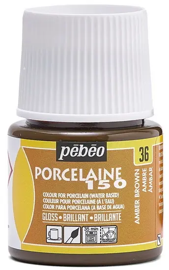 Offre Exclusive Peinture porcelaine - porcelaine 150 - 45ml - brun ambre