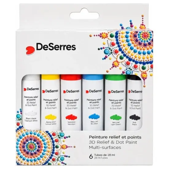 Peinture relief - 6x28ml Commander Maintenant