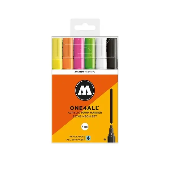 Ens. 6 marqueurs one4all fluo – 4mm Top Vente