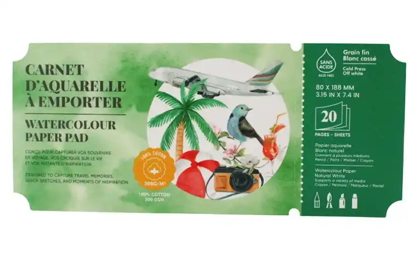 Dernier Modèle Carnet d‘aquarelle à emporter