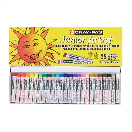 Authentique Ens. 25 pastels à l‘huile junior