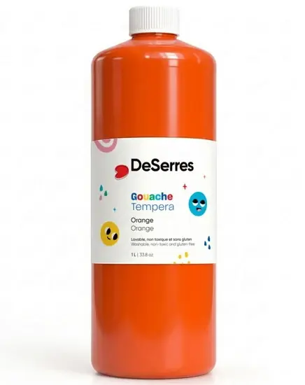 Gouache lavable - 1l - orange Prix Réduit