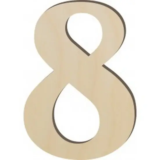 Satisfait Ou Remboursé Chiffre en bois – 8