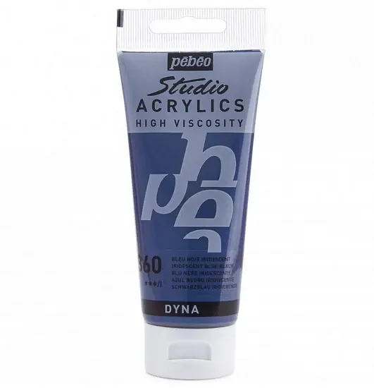 Commande En Gros Acrylique hv - studio - 100ml - bleu noir iridescent