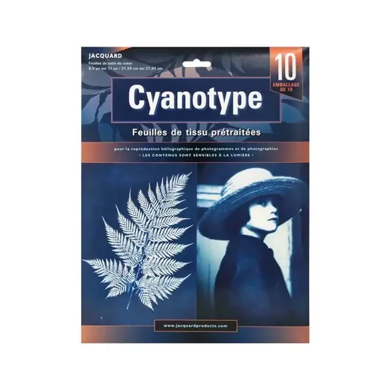 Pqt.10 feuilles tissu prétraitées cyanotype-vf Bon Marché