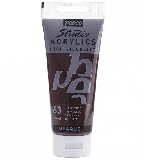Acrylique hv - studio - 100ml - terre rouge Jusqu'à Épuisement Des Stocks