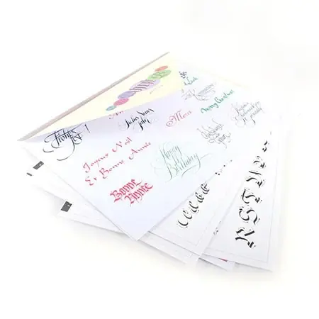 Acheter En Ligne Fiches d’apprentissage de calligraphie