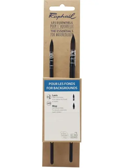 Ens. pinceaux essentiels - aquarelle - fonds lavis (2) Bon Marché