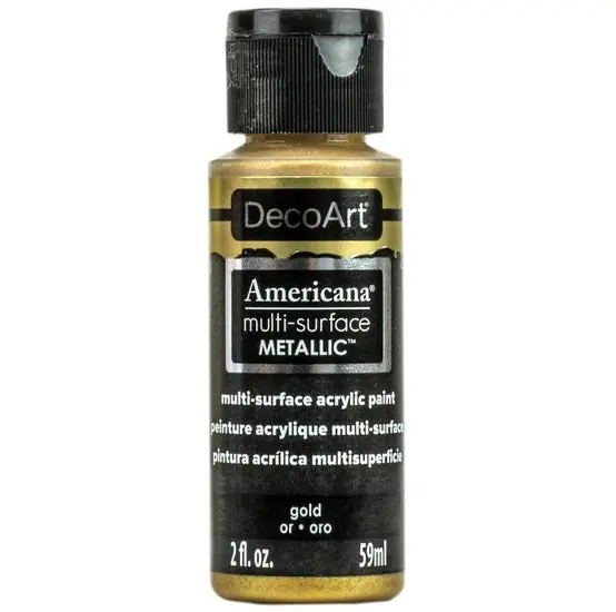 Commander Maintenant Acrylique americana fini satiné or metallique- 60ml